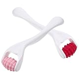 FESTFENDS Kleiner Massageroller 2 Stück aus Silikon für Gesicht und Augen zur Reduzierung von...