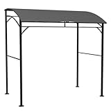 Outsunny Grillpavillon 215 x 150 x 220 cm Wasserabweisend Gartenpavillon mit Gebogendach,...