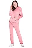 CityComfort Trainingsanzug Damen, Velour Jogginganzug Damen Set mit Hoodie und Jogginghose -...