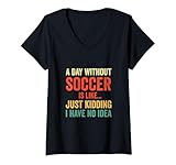 Damen Lustiger Retro-Fußball für Männer und Frauen, Sportspieler, Fußballliebhaber T-Shirt mit...