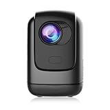 Bisofice Mini Beamer, Led Beamer 1080P Full HD WiFi6 Beamer Heimkino unterstützt 4K, 4D/4P...