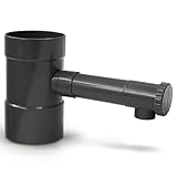 YourCasa Regensammler Absperrhahn - Verbinde Fallrohr 100mm DN100 und Regentonne Fallrohr...