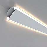 LED-Deckenleiste mit doppelten LED-Streifen, Metall-Oberflächenmontage, Lichtkanalverkleidung für...
