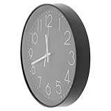 Uonlytech Große Stille Wanduhr mit Klaren Zahlen Einfachem Design Geräuschlos aus Robustem für...