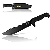 Xforst Rambo Messer CRB - großes Jagdmesser Hochwertiges Outdoor Survival Messer 39,5 cm...