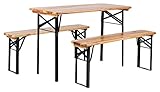 Stagecaptain BB-117 NT Hirschgarten Bierzeltgarnitur für Balkon - kurze Version 117 cm Länge -...