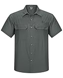 Outdoor Ventures Herren Hemd Kurzarm UV Schutz Freizeithemd Wasserdicht Schnelltrocknendes...