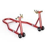 Wiltec Motorradständer hinten für 200-340 mm Reifen, 370 x 325 mm, als Montagehilfe aus Stahl für...