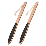 Cabilock 2 STÜCK Fußfeile mit Holzgriff Langlebiger Hornhautentferner Ergonomisch für Einfache...