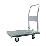 Klappbare Flachbett-Sackkarre mit Push-Pullgriff für Haushaltstransport und Abschleppaufgaben