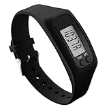 Fitness-Schrittuhr – Leichter LCD-Schrittzähler-, Handgelenk-Aktivitätsmonitor, einfach zu...