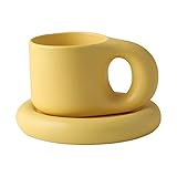 KJDKNC Nordic Lovers Tasse für kreative süße Mädchen, Wasserbecher, Keramikmaterial, Kaffeetasse...