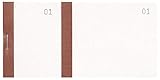 Exacompta 96301E Verkaufsblöcke, horizontal, 6,6 x 13,5 cm, 100 Blatt, nummeriert von 1 bis 100,...