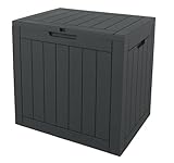 Ondis24 City Cube, Kunststoff Box - Abschließbare Poolbox, Paketbox, Gartenbox Wasserdicht, 110L,...