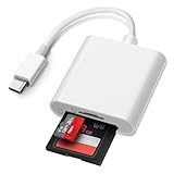 SD Kartenleser USB C, 2 in 1 USB-C auf SD-Kartenleser Adapter, usb c Card Reader SD Kartenleser...