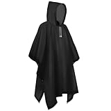 flintronic Regenponcho Regenmantel für Herren Damen, Wiederverwendbar Wasserdicht Regencape...