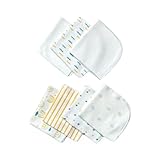 HAFY BABY 7er-Pack Baby-Waschlappen – 100% Baumwolle, gestrickt, weiche Gesichtstücher, 5...