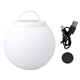 Zunate 15 cm LED-Leuchtkugel-Licht, Wiederaufladbare Stimmungslampe mit 7 Farbwechseln und...