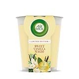 Air Wick Wohlfühl-Duftkerze XL im Glas – Duft: Sweet Vanilla Magic – Bis zu 40 Stunden...