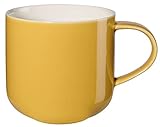 ASA Coppa Henkelbecher aus Porzellan in der Farbe Mustard 0,4L, Maße: 9,2cm x 9,2cm x 9,5cm,...