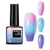 Farbwechsel UV Gel Nagellack - 7.5ml Temperatur Farbwechsel Gel Nagellack Soak Off UV LED Nail Art...