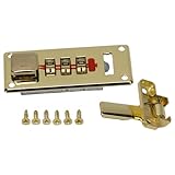 Opatiny Zahlenschloss für Holzkisten, 65 x 29 mm, Retro-Design, Eisen-Hardware, Befestigung für...