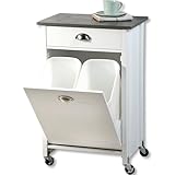 Kesper| Küchenwagen mit Mülltrennsystem, Material: Faserplatte, Maße: B 50 x H 79 x T 37 cm,...