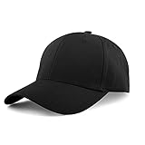 KELOYI Basecap Herren Sommer Basecap Damen Schwarz Adjustable Baumwolle Baseball Cap Outdoor Running...