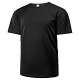 Aomig Herren T-Shirt Set Men's Schwarze Sport Schnelltrocknend Tshirts Herren Funktionsshirt...