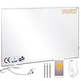 Warmfay Infrarotheizung 700W mit WiFi Thermostat, Energiesparende Infrarot Wandheizung für 7-14...