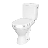 VBChome WC Toilette Stand Spülrandlos Keramik Komplett Set mit Spülkasten Funktion für...