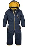 Killtec Unisex Kinder Fisw 31 Mns Onpc Skioverall/Schneeanzug mit Kapuze, wasserdicht, dunkelblau,...