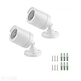Madlife Garage 2Pcs Kamera Dummy Überwachungskamera Dummy Attrappe Kam-era Fake Kamera mit...