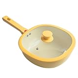 Bratpfanne | Leichtgewichtiges Kochgeschirr aus Legierung mit Deckel, 1,9 l Antihaft- – zum Kochen...