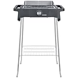 SEVERIN Style Evo Elektrogrill mit Standuntergestell und Ablagerost, Standgrill mit schnellem...
