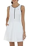 JINSHI Damen Tennis Golf Kleid mit Shorts Schnell-trocken Ärmellos Workout Athletisches...