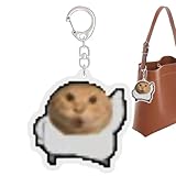 Qizeroty Katzen Schlüsselanhänger - Mit Rundkopf Design Aus Acryl Lustig,Tieranhänger Für...