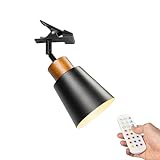FSLiving Wiederaufladbar Klemmleuchte mit Fernbedienung, Einstellbar Clip auf Schreibtisch...