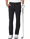 AOLI RAY Herren Golf Hosen wasserdichte Golf Stretchhose Schmale Passform Black Golf Trousers Slim...