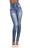 Damen Jeans High Waist Stretch Denim Jeanshosen für Damen Skinny Slim Fit Röhrenjeans...