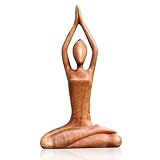 TOATELU Frau Skulptur Yoga-Pose Figur, Polyresin Yoga-Statuen, Mädchen Arts Deko Heim Tisch...
