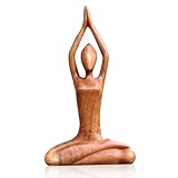 TOATELU Frau Skulptur Yoga-Pose Figur, Polyresin Yoga-Statuen, Mädchen Arts Deko Heim Tisch...