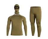 Military Wear Tactical Level 1 Olive Herren Thermounterwäsche Set mit Sturmhaube |...