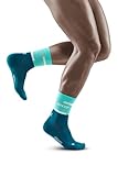 CEP - THE RUN COMPRESSION SOCKS MID CUT für Herren | Mittellange Laufsocken in ocean/petrol mit...