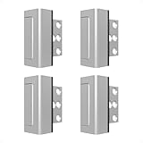 Steinwhale Türverstärkungsschloss für Zuhause, Aluminium, Silber, 4 Stück