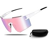Schnelle Brille, Fahrradbrille Sonnenbrille Herren Damen, Sportbrille für Rennrad Radfahren, UV400...