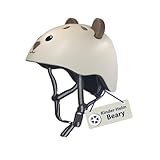 HUDORA Kinderhelm Beary - Bequemer Kleinkind-Helm in XXS/XS - Sicherer Fahrradhelm mit süßem...