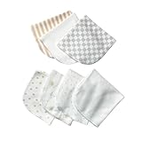 HAFY BABY 7er-Pack Baby-Waschlappen – 100% Baumwolle, gestrickt, weiche Gesichtstücher, 5...
