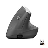 Logitech MX Vertical, Ergonomische Kabellose Maus, Bluetooth und 2.4 GHz Verbindung via Unifying...