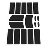 TOBBOMEY 17 Blatt Dünne rutschfeste Mausgriff Aufkleber Schweißabsorbierendes Klebeband 17 Stück...